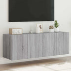 Muebles de TV 2 uds 100x31x25,5 cm Madera ingeniería envejecida