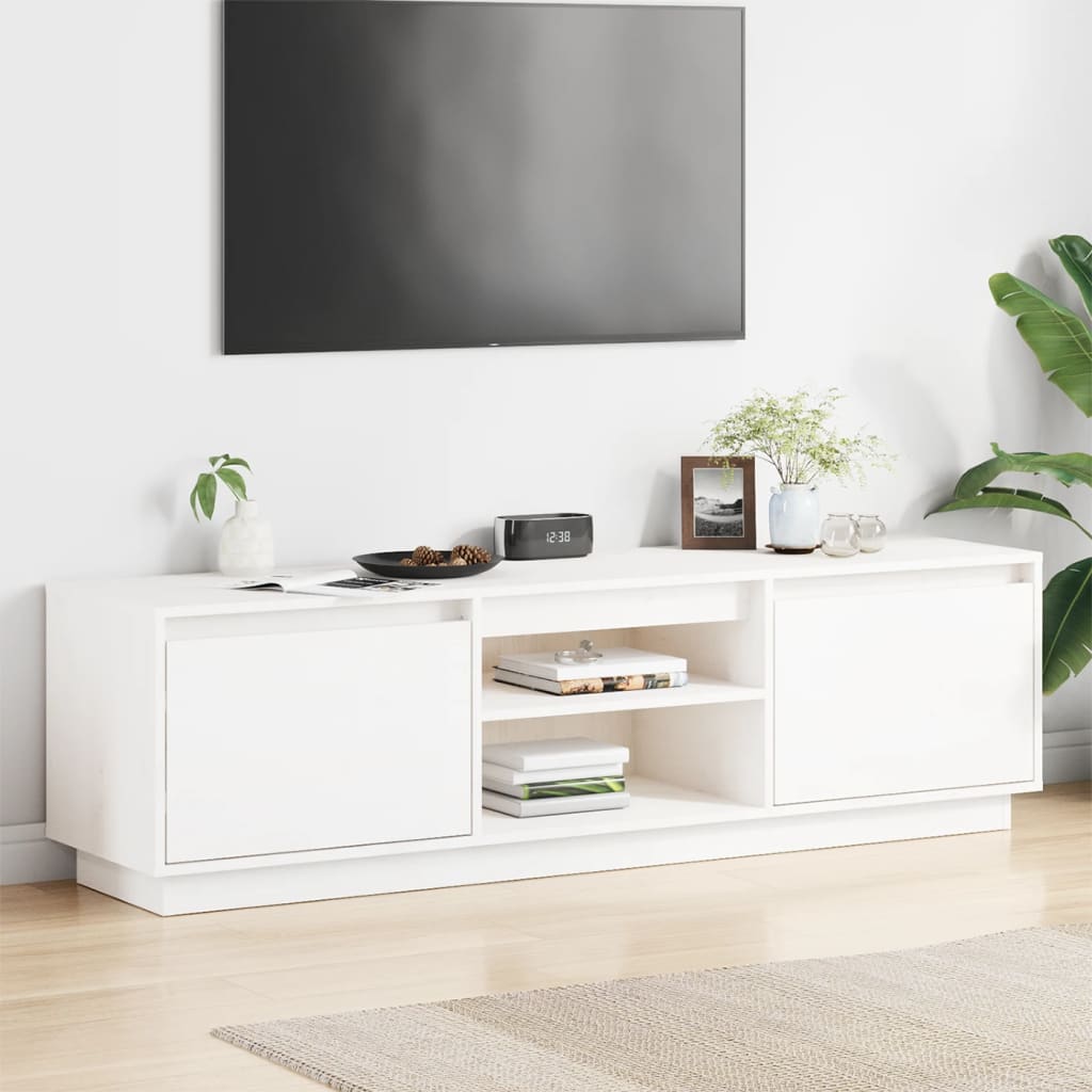 Mueble de TV con cajones ALTA madera maciza pino 100x35x41 cm