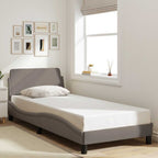 Cama con cabecero madera de ingeniería blanca 90x190 cm