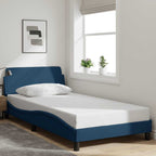 Cama con cabecero madera de ingeniería blanca 90x190 cm