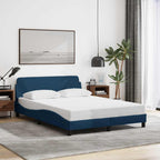 Cama con cabecero madera de ingeniería blanca 90x190 cm