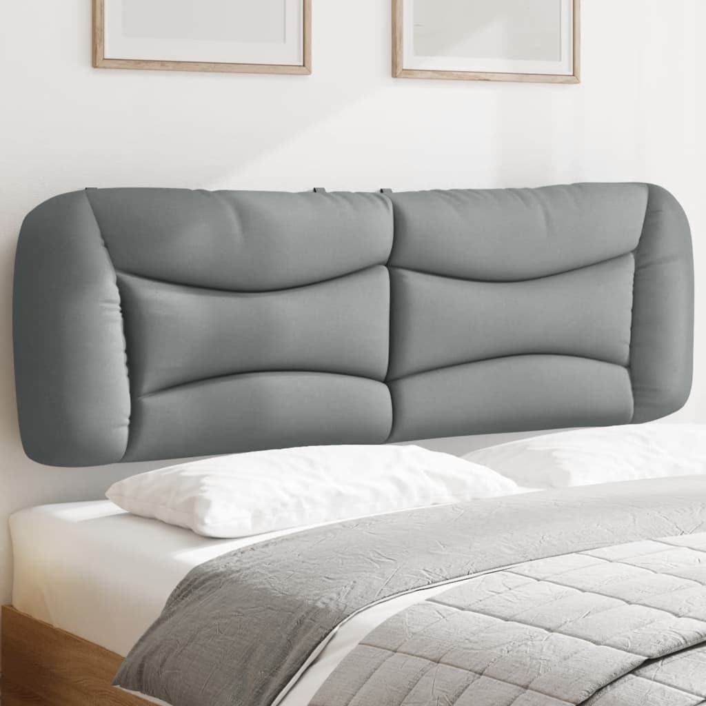 Cabecero de cama acolchado Hanko tela azul 100 cm