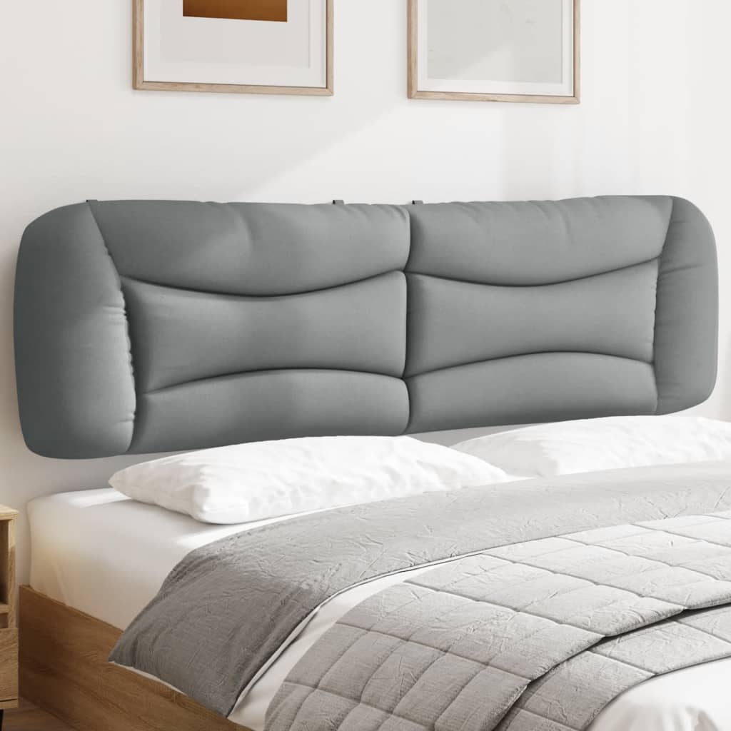 Cabecero de cama acolchado Hanko tela azul 100 cm