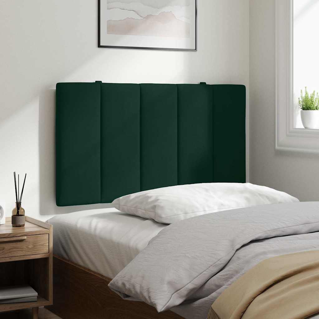Cabecero de cama acolchado Hanko tela azul 100 cm