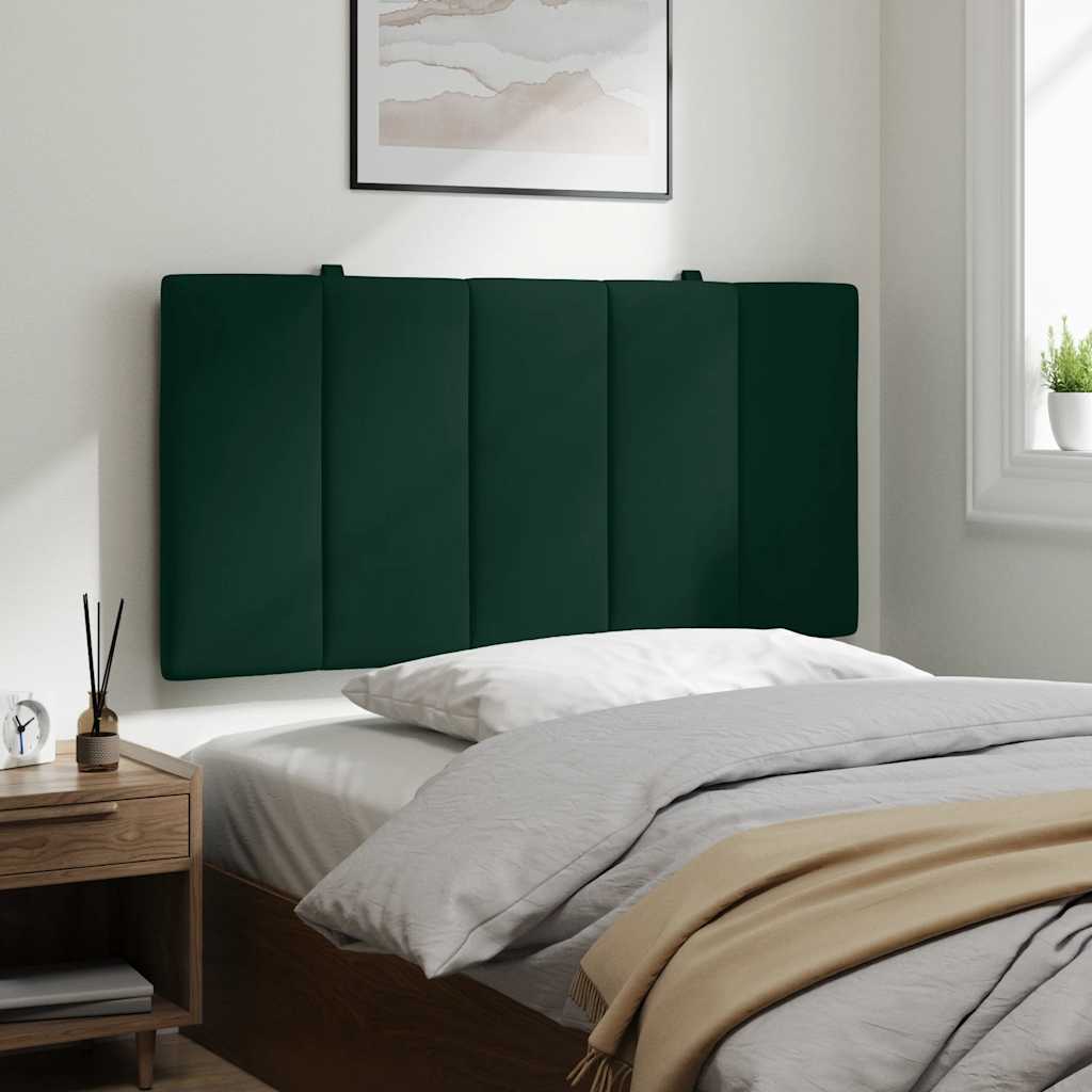 Cabecero de cama acolchado Hanko tela azul 100 cm