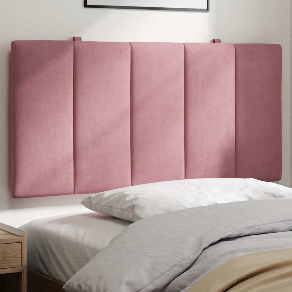Cabecero de cama acolchado Hanko tela azul 100 cm