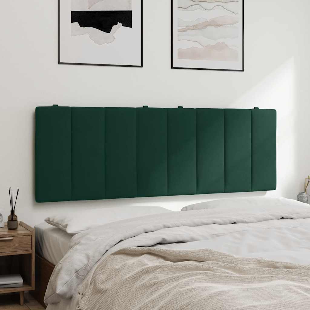 Cabecero de cama acolchado Hanko tela azul 100 cm