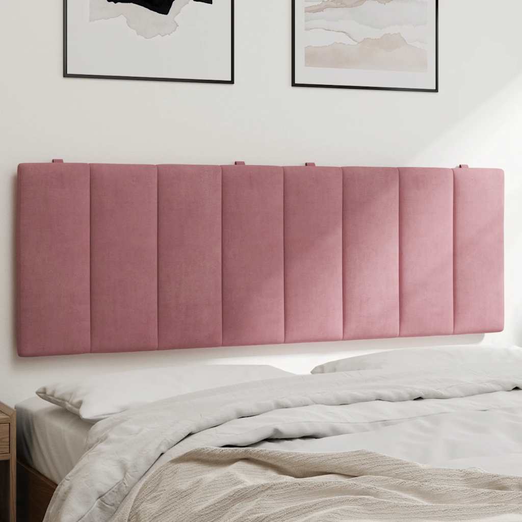 Cabecero de cama acolchado Hanko tela azul 100 cm