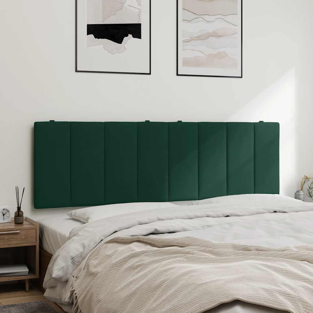 Cabecero de cama acolchado Hanko tela azul 100 cm