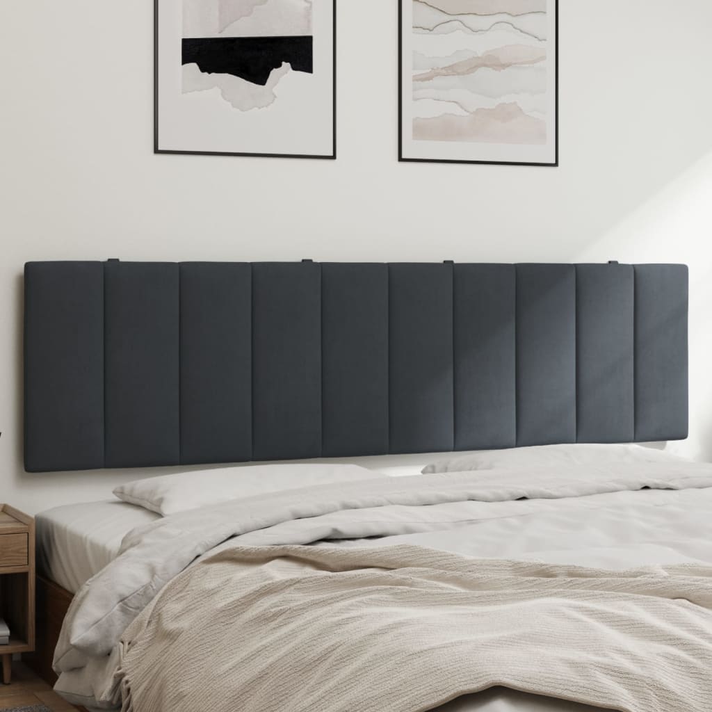 Cabecero de cama acolchado Hanko tela azul 100 cm