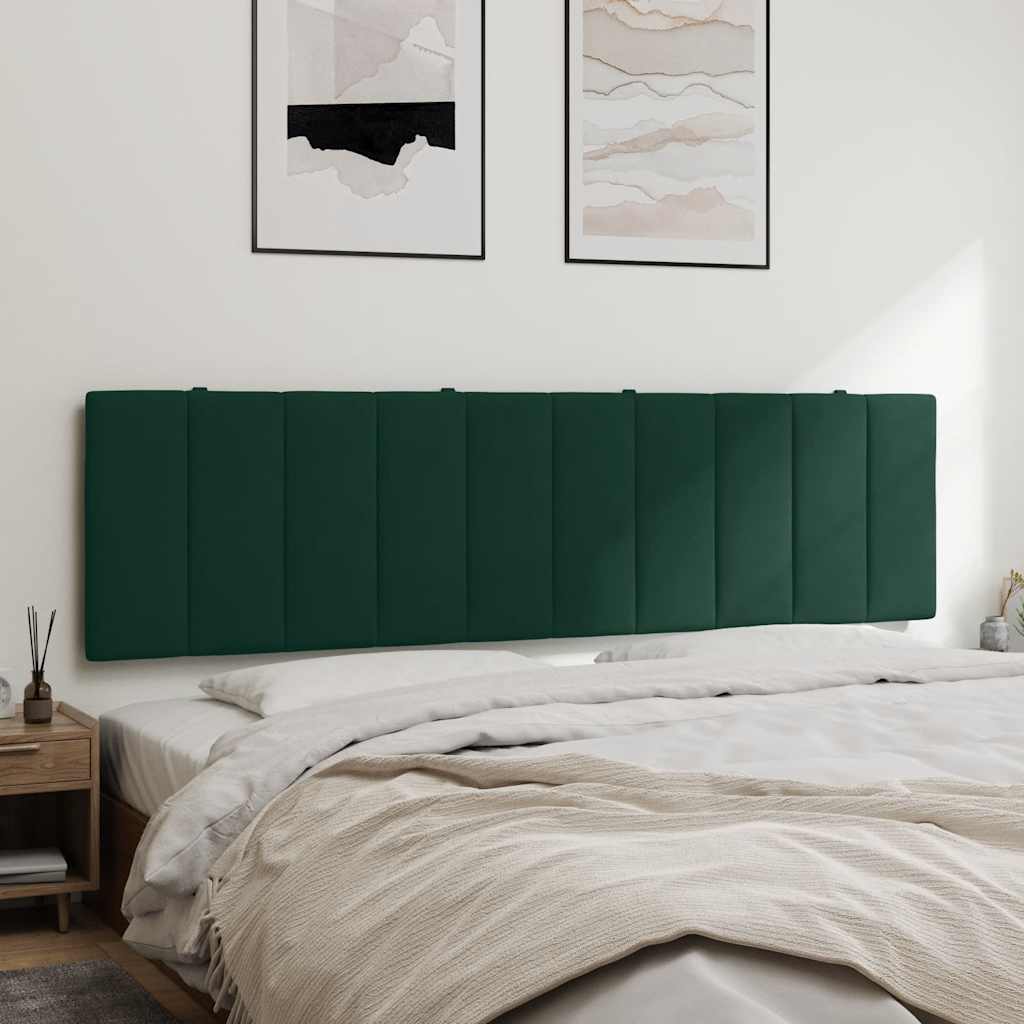 Cabecero de cama acolchado Hanko tela azul 100 cm