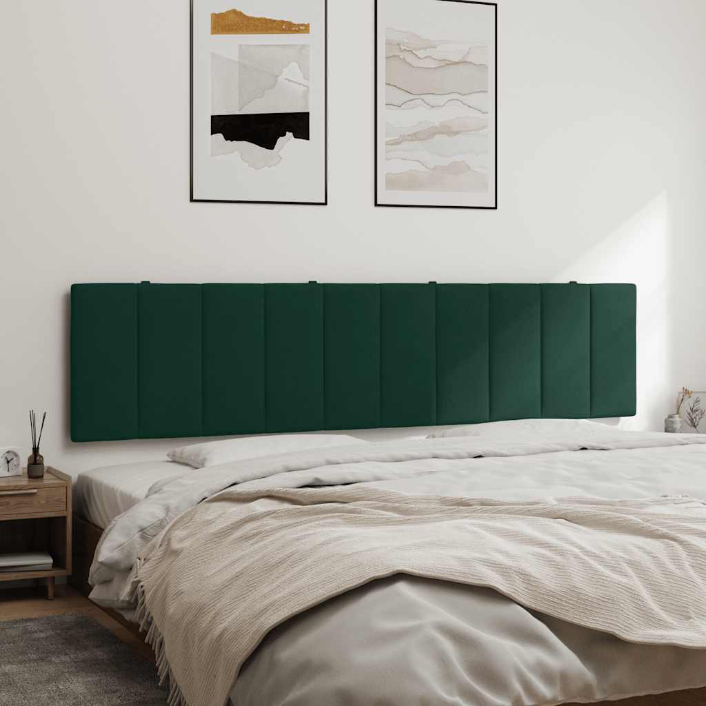 Cabecero de cama acolchado Hanko tela azul 100 cm