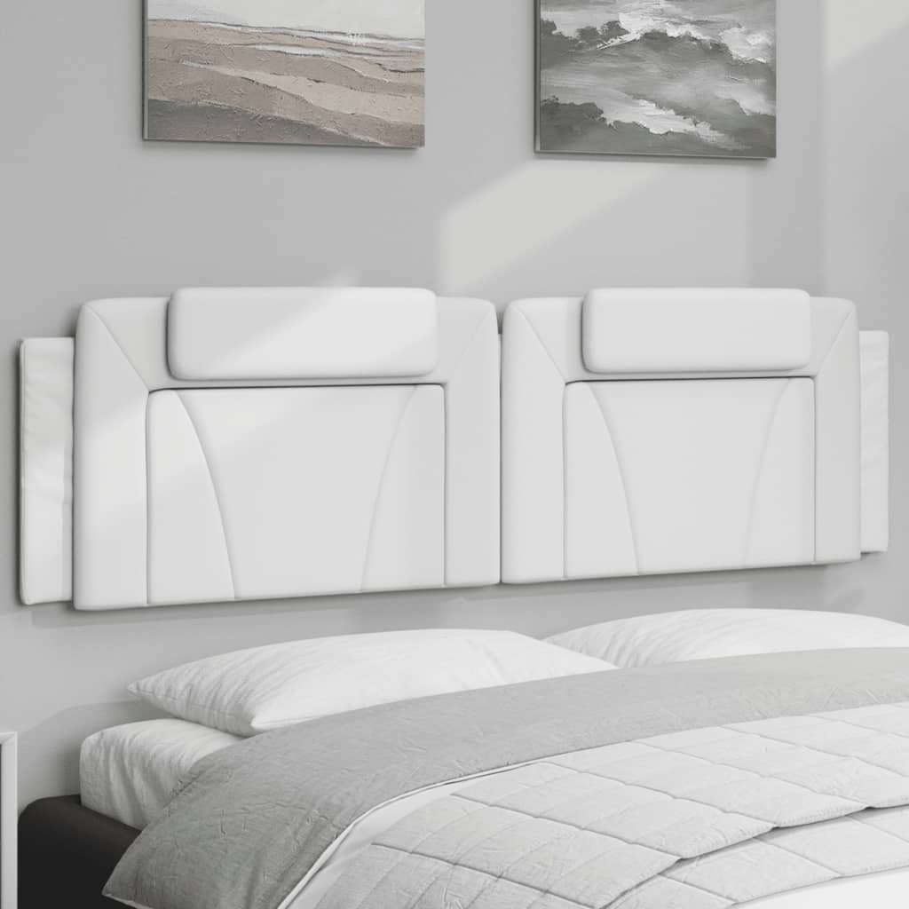 Cabecero de cama acolchado Hanko tela azul 100 cm