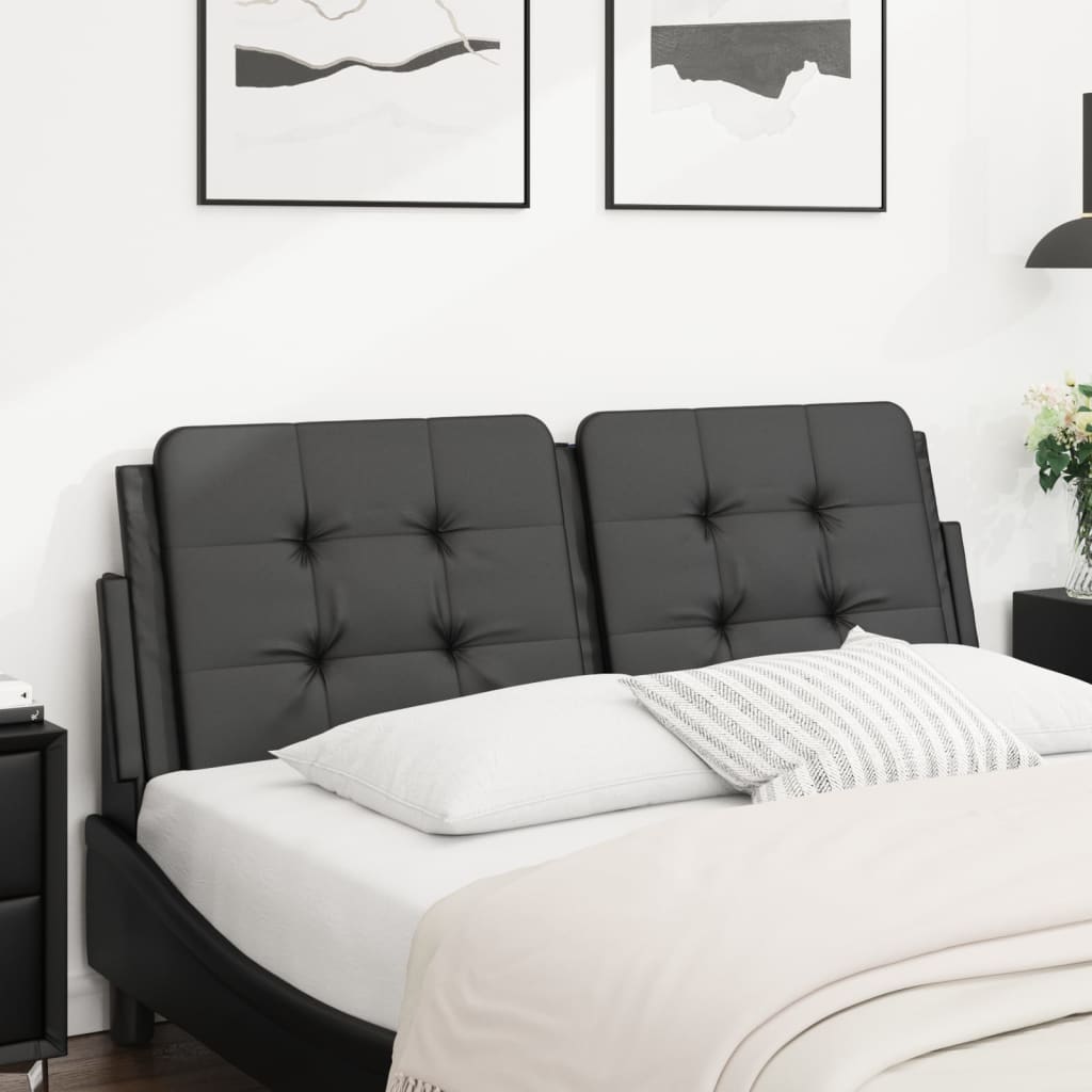 Cabecero de cama acolchado Hanko tela azul 100 cm