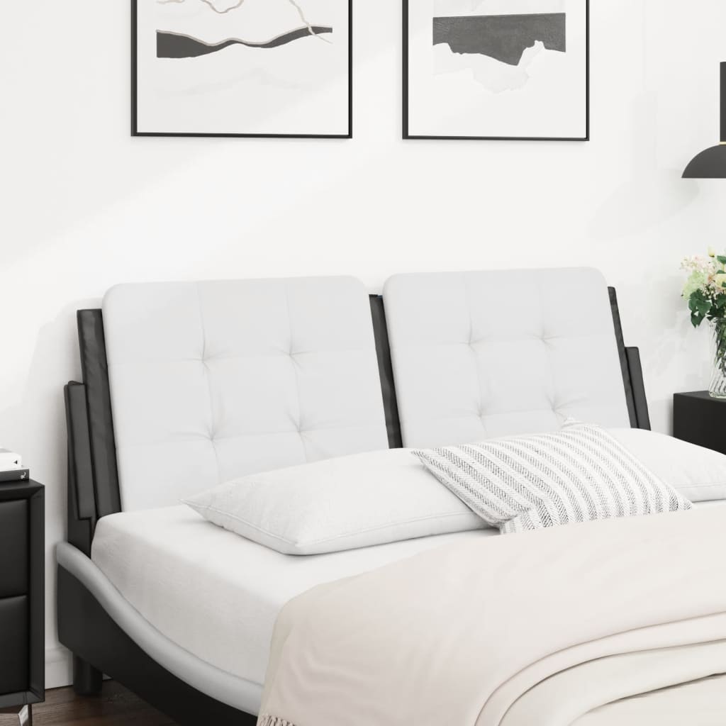 Cabecero de cama acolchado Hanko tela azul 100 cm