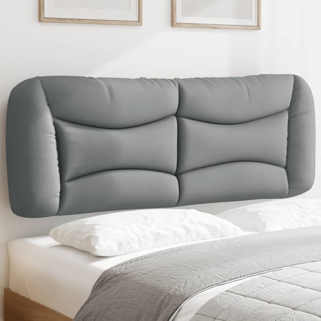 Cabecero de cama acolchado Hanko tela azul 100 cm