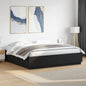 Estructura cama con LED sin colchón marrón oscuro 120x200 cm