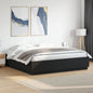 Estructura cama con LED sin colchón marrón oscuro 120x200 cm