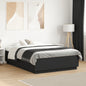 Estructura cama con LED sin colchón marrón oscuro 120x200 cm
