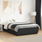 Estructura cama con LED sin colchón marrón oscuro 120x200 cm
