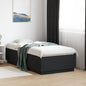 Estructura cama con LED sin colchón marrón oscuro 120x200 cm