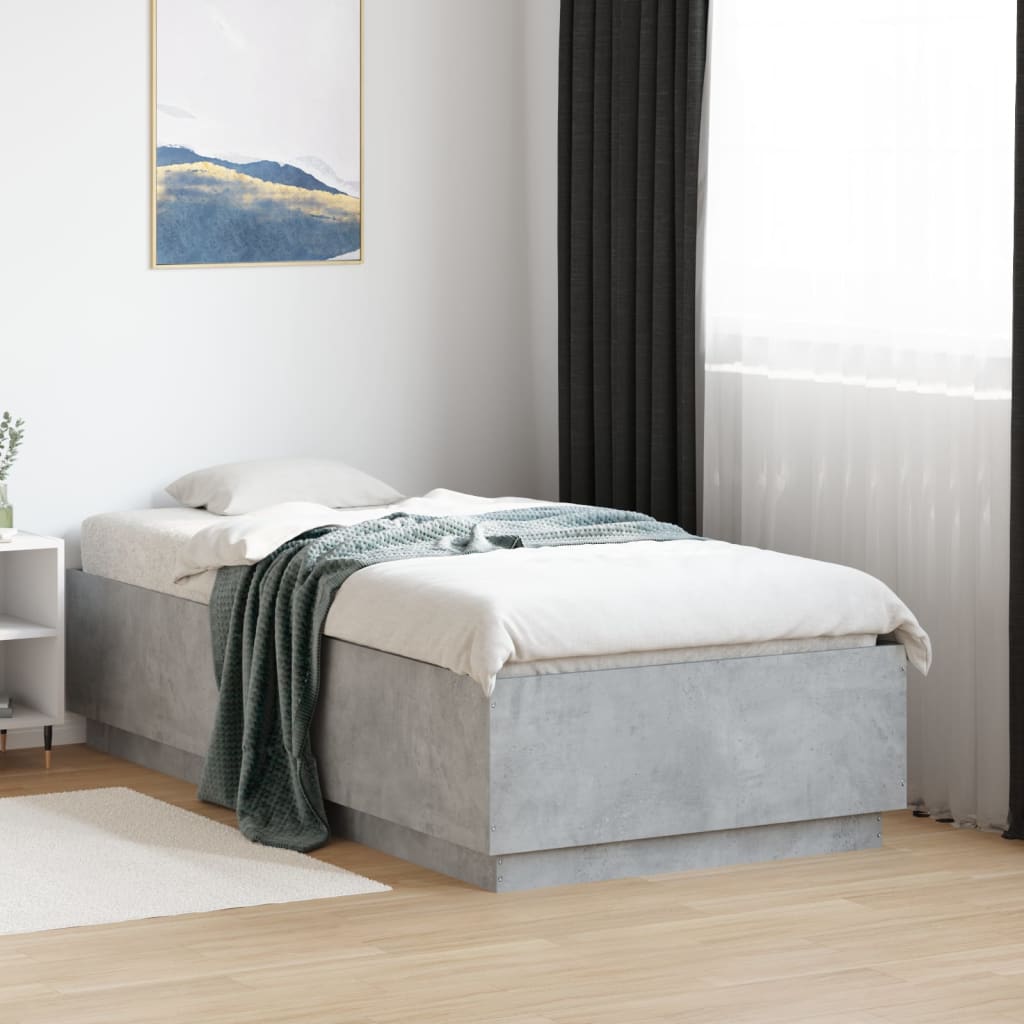 Estructura cama cabecero madera maciza pino blanco 180x200 cm
