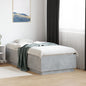 Solid pine white bed frame headboard 180x200 cm