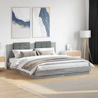 Cama con cabecero madera de ingeniería blanca 90x190 cm