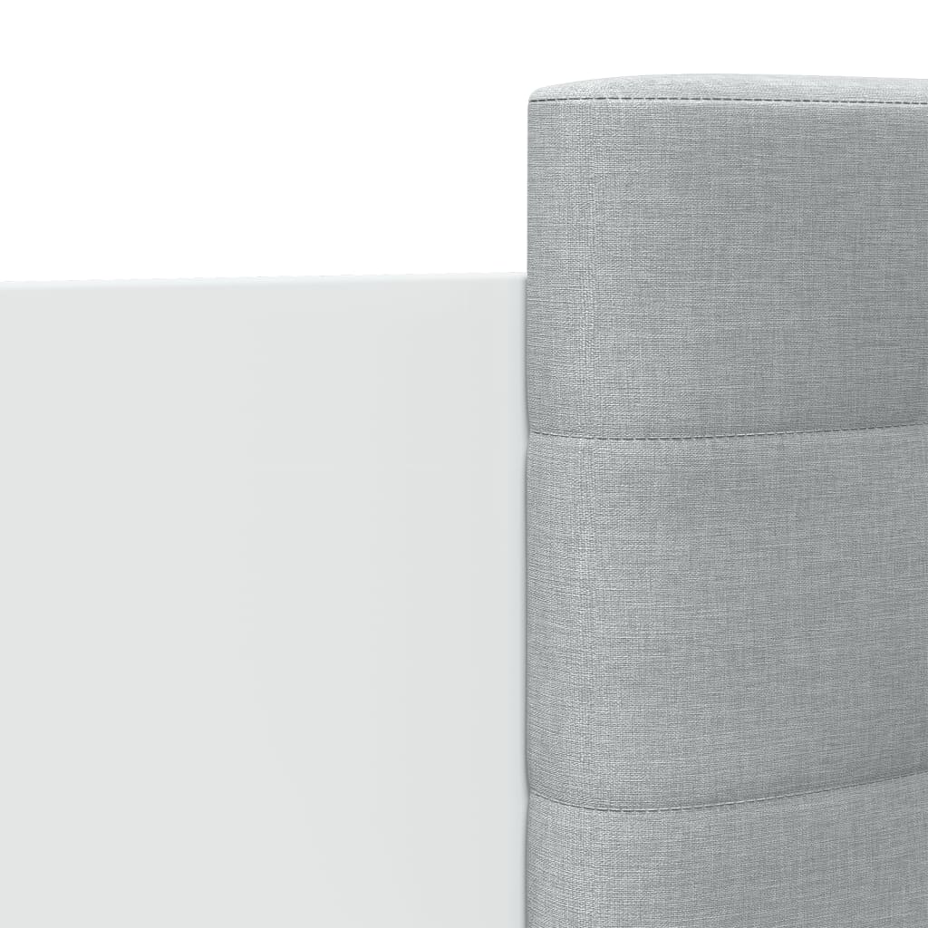 Cama con cabecero madera de ingeniería blanca 90x190 cm