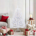 Árbol de Navidad artificial con 150 LED 120 cm PVC y Metal