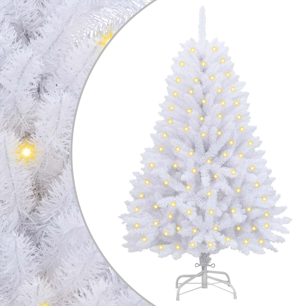 Árbol de Navidad artificial con 150 LED 120 cm PVC y Metal