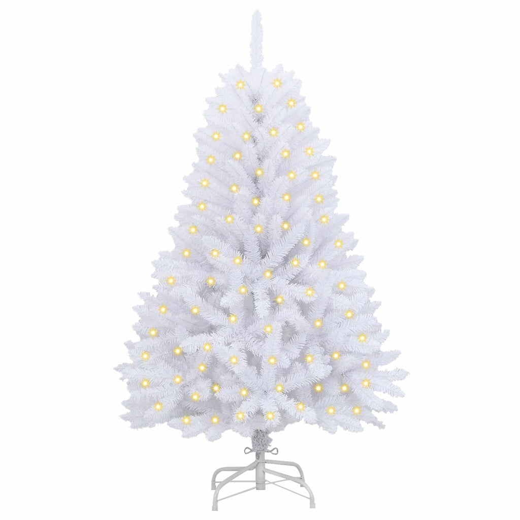 Árbol de Navidad artificial con 150 LED 120 cm PVC y Metal