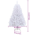 Árbol de Navidad artificial con 150 LED 120 cm PVC y Metal