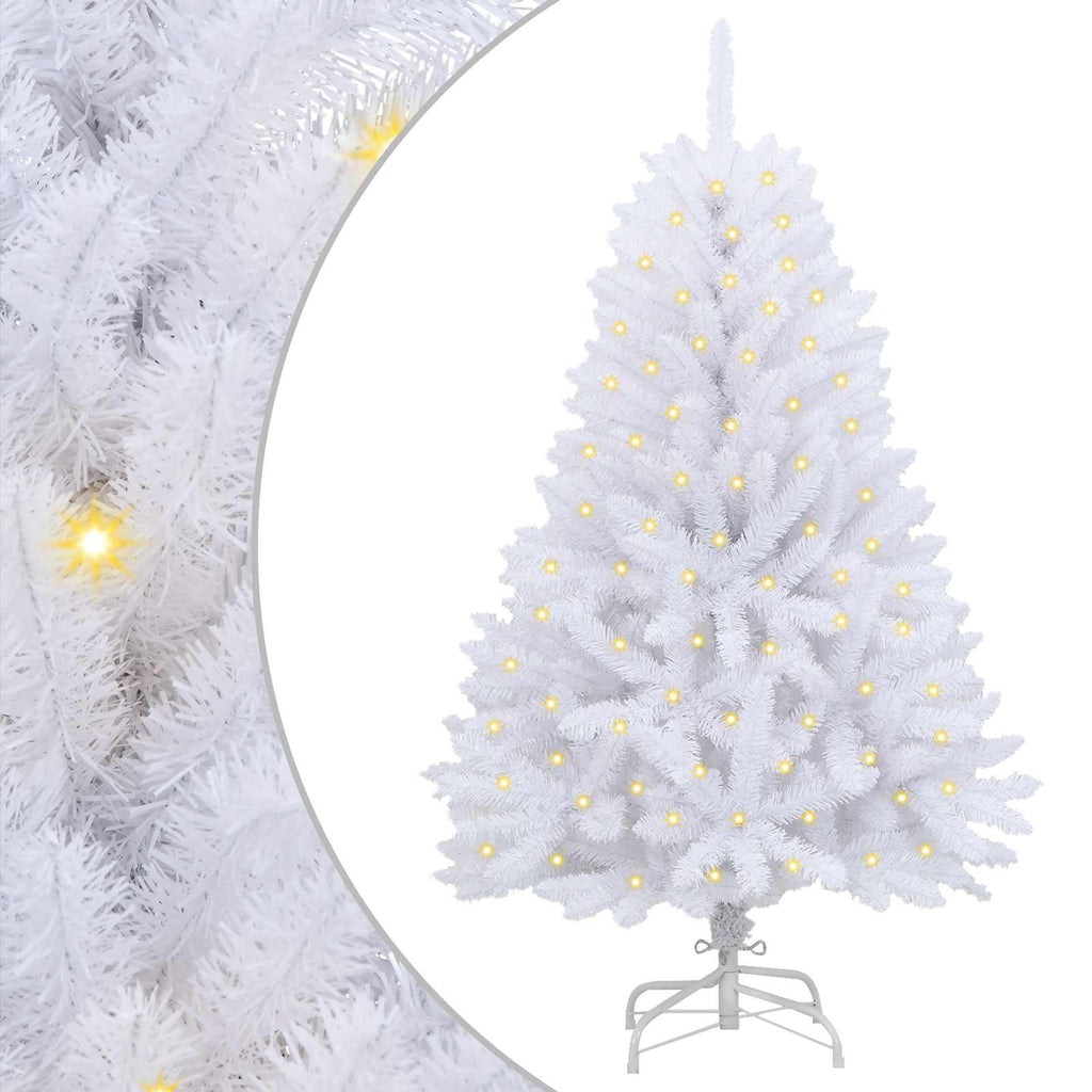 Árbol de Navidad artificial con 150 LED 150 cm PVC y Metal
