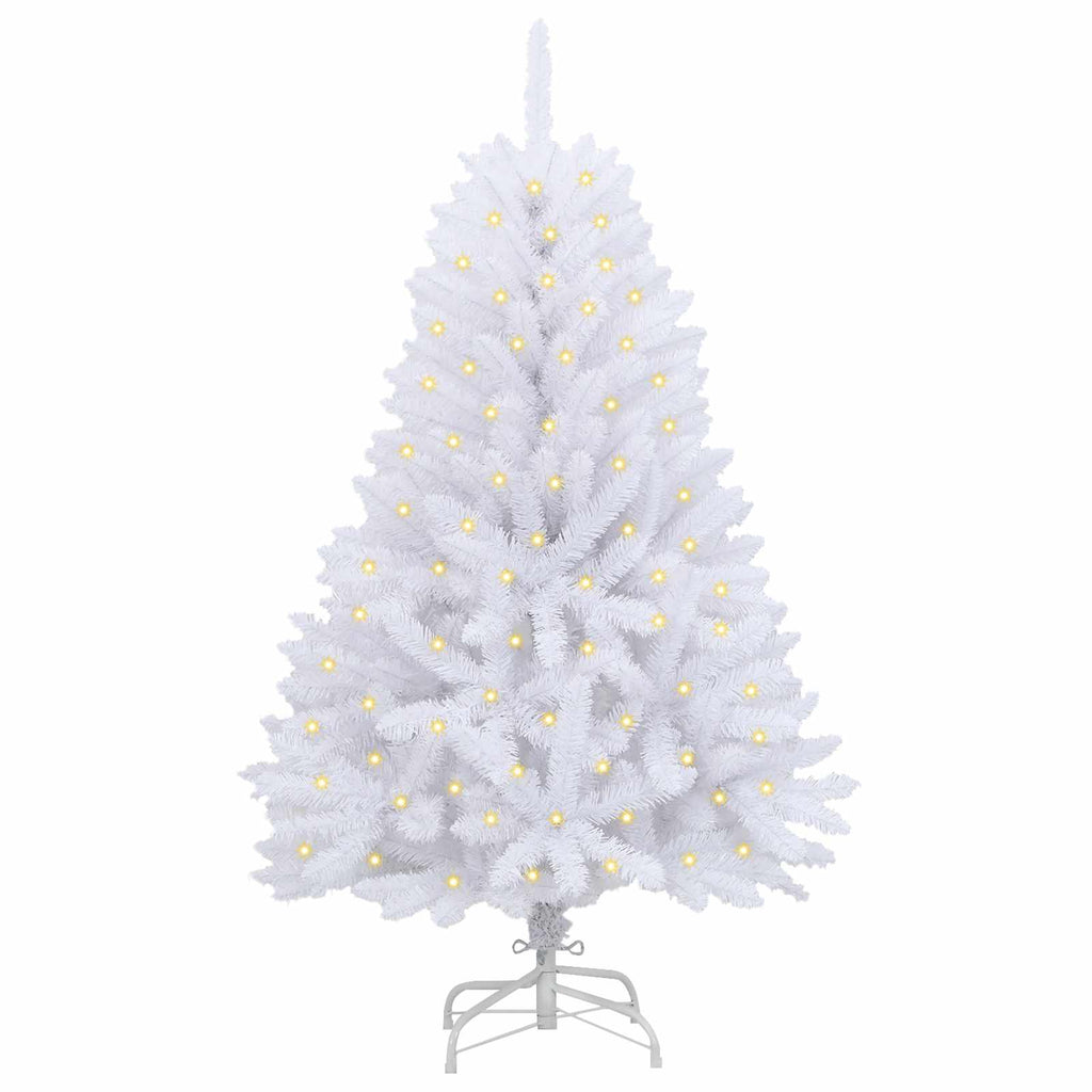 Árbol de Navidad artificial con 150 LED 150 cm PVC y Metal