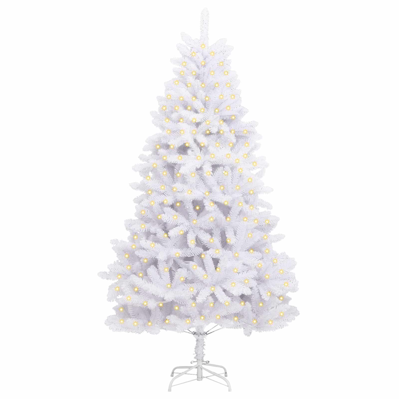 Árbol de Navidad artificial con 300 LED 180 cm PVC y Metal