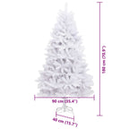 Árbol de Navidad artificial con 300 LED 180 cm PVC y Metal