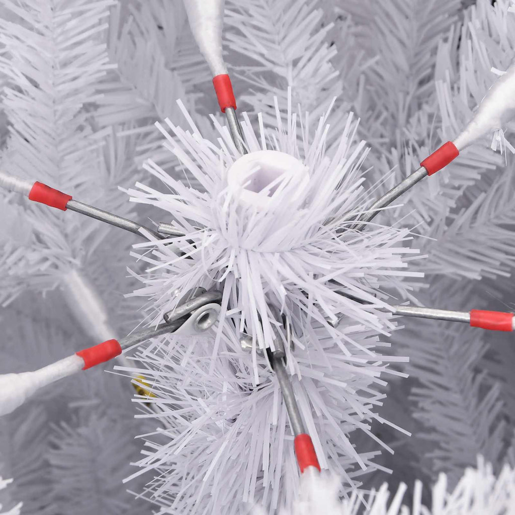 Árbol de Navidad artificial con 300 LED 240 cm PVC y Metal