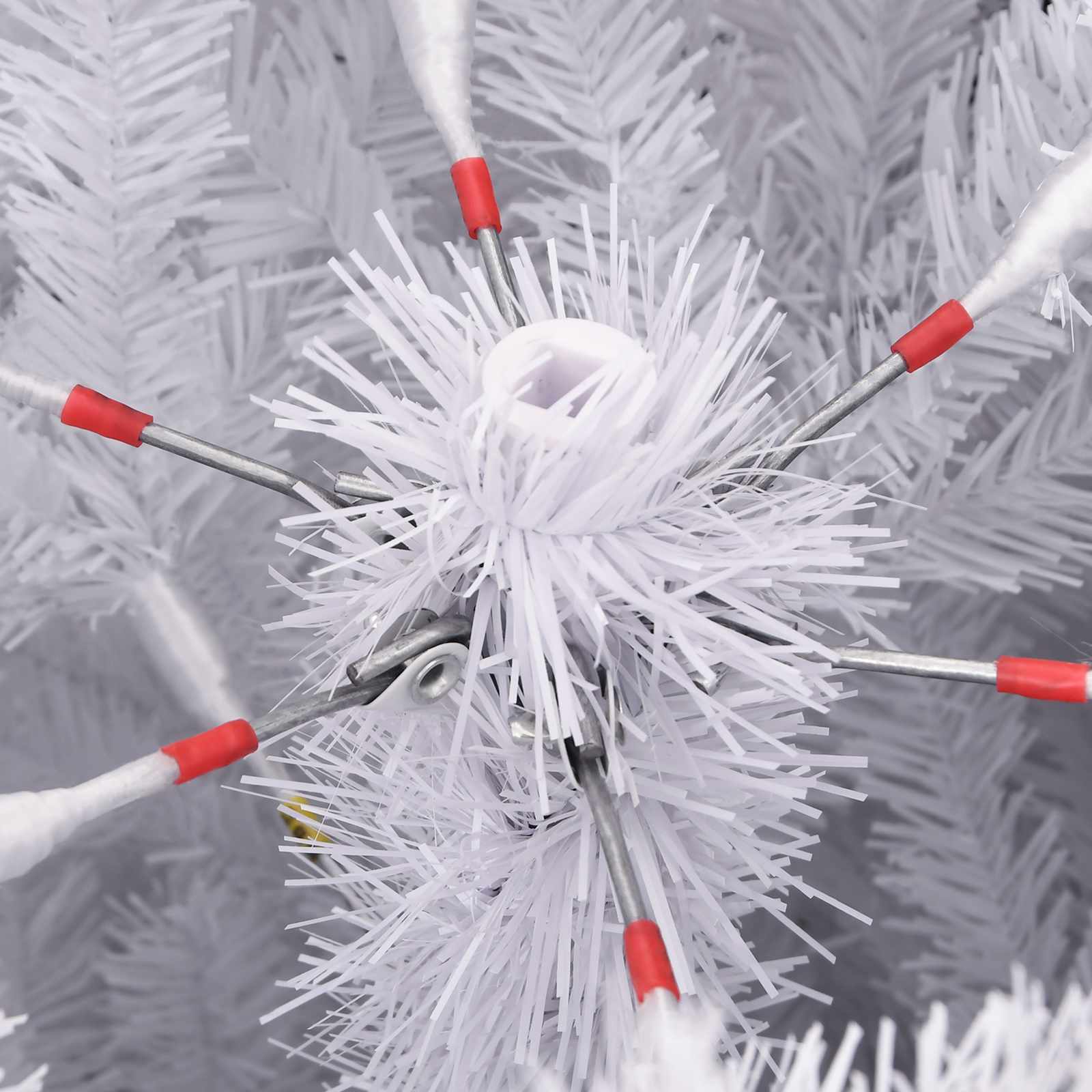 Árbol de Navidad artificial con 300 LED 240 cm PVC y Metal