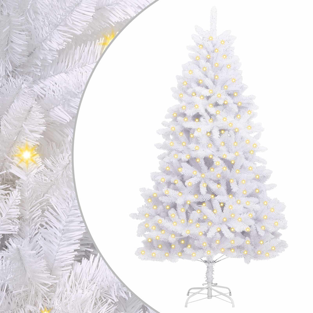 Árbol de Navidad artificial con 300 LED 240 cm PVC y Metal