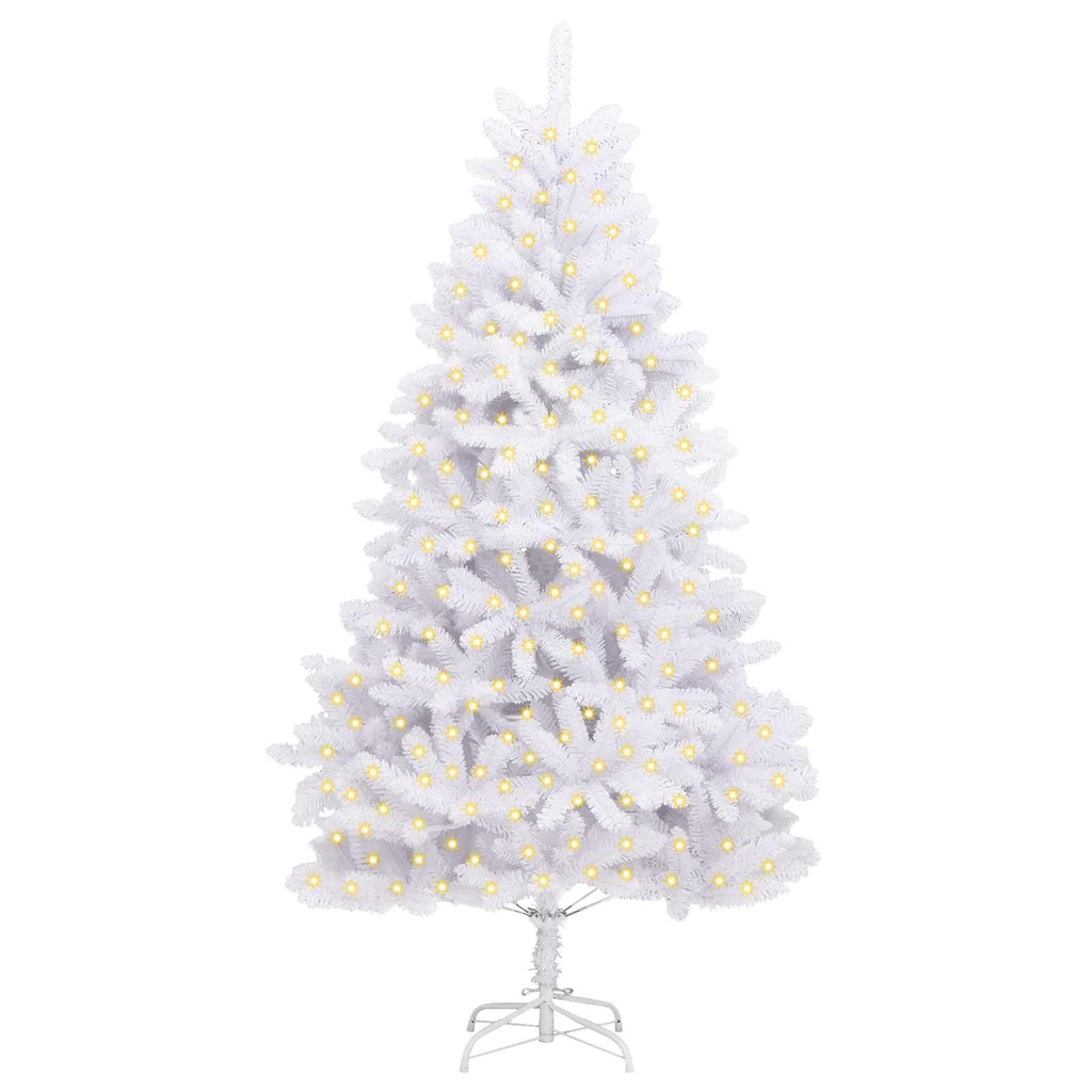 Árbol de Navidad artificial con 300 LED 240 cm PVC y Metal