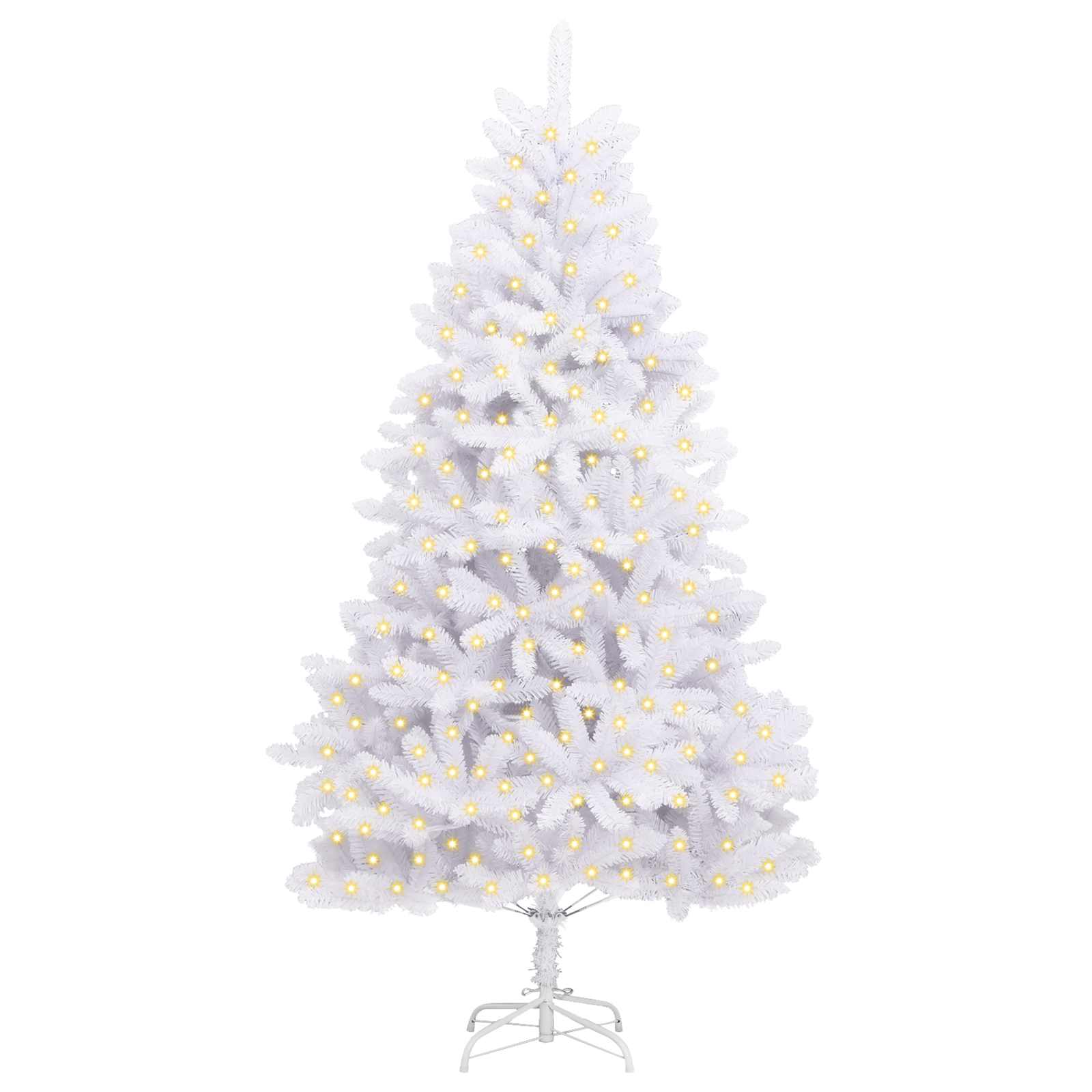 Árbol de Navidad artificial con 300 LED 240 cm PVC y Metal