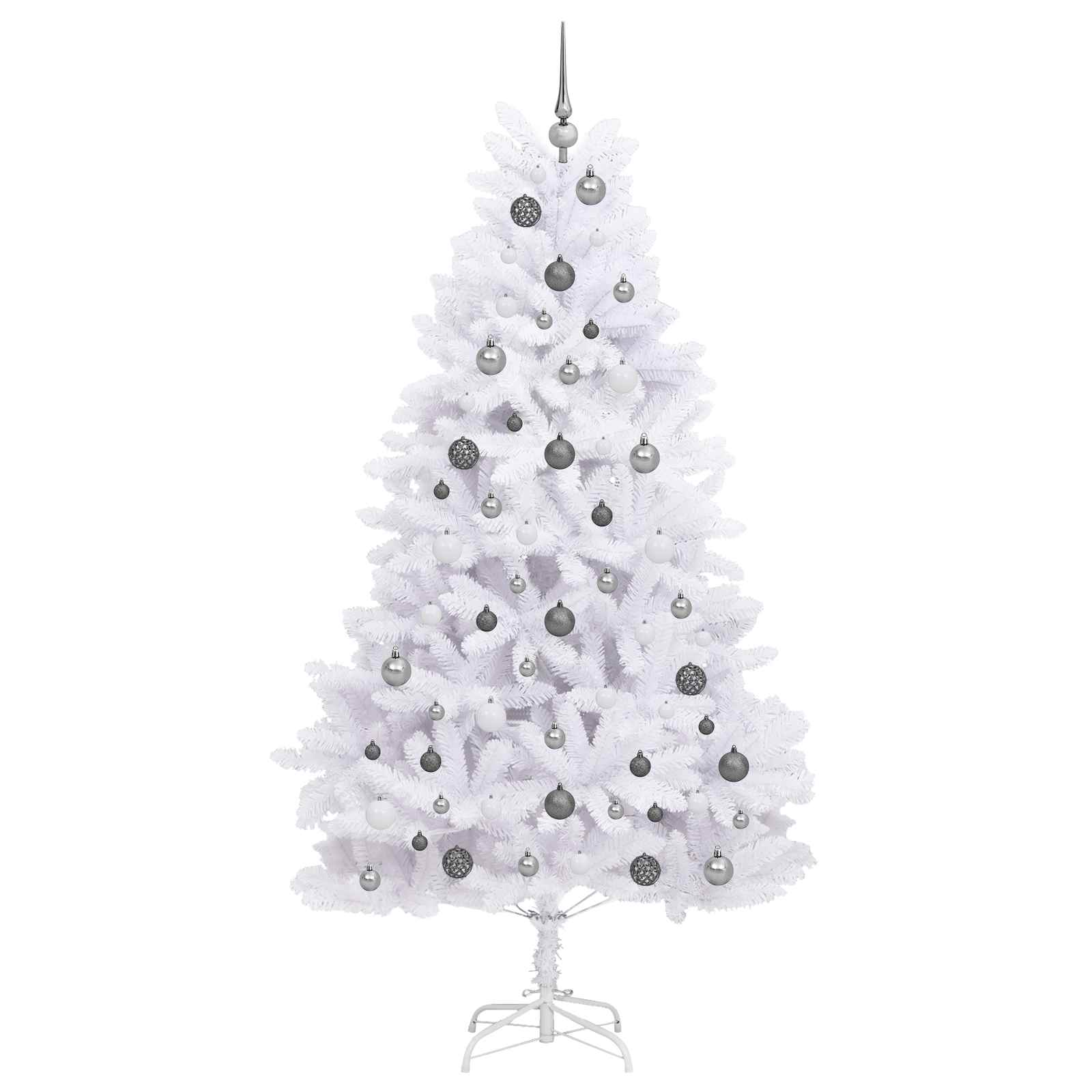 Árbol de Navidad artificial 106 x 106 x 210 cm PVC y Metal