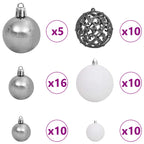 Árbol de Navidad artificial 106 x 106 x 210 cm PVC y Metal