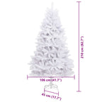 Árbol de Navidad artificial 106 x 106 x 210 cm PVC y Metal