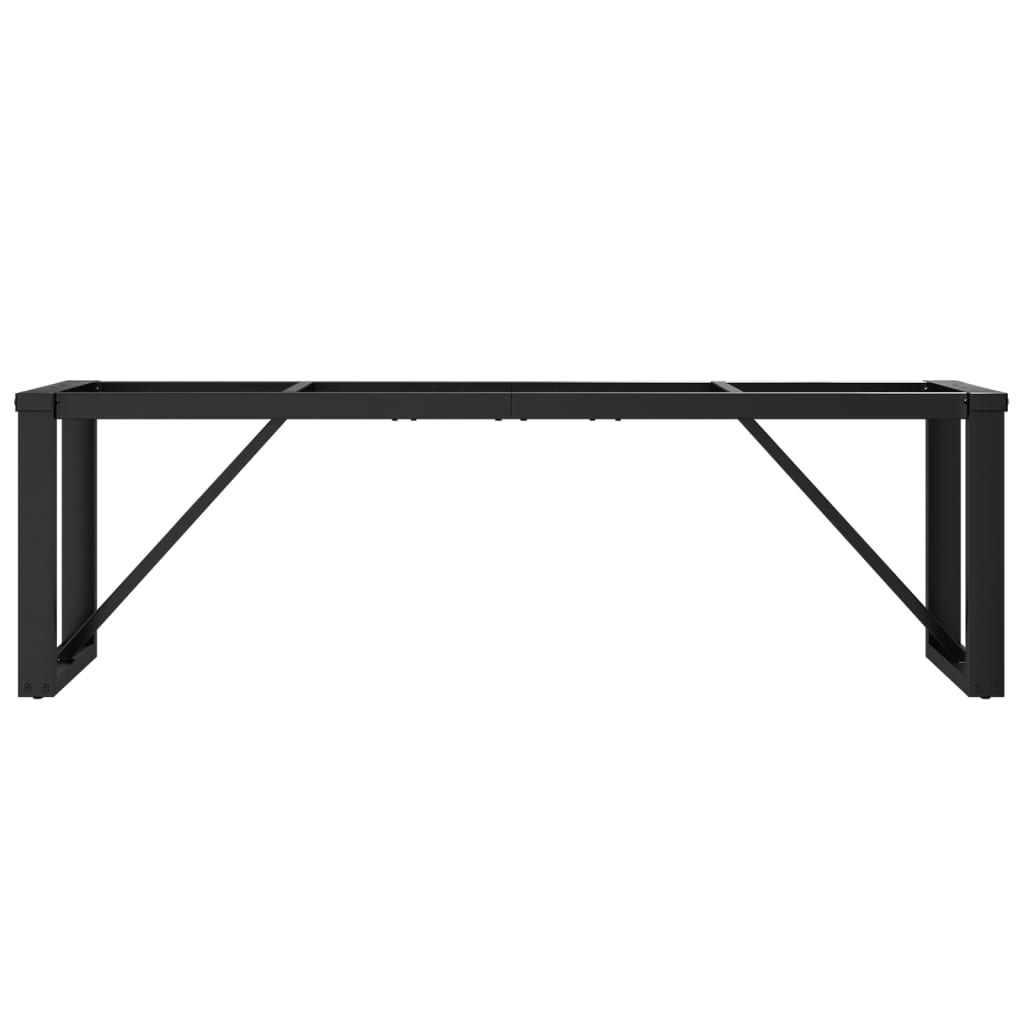 Patas de mesa de centro estructura O acero 140x30x43 cm