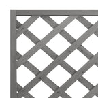 Jardinera con enrejado madera maciza de abeto gris