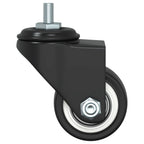 Ruedas giratorias de hierro negras 4 unidades 35 mm