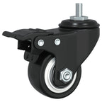 Ruedas giratorias de hierro negras 4 unidades 35 mm