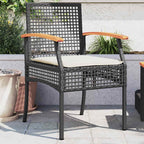 Sillas de jardín 2 uds madera maciza acacia polipropileno beige